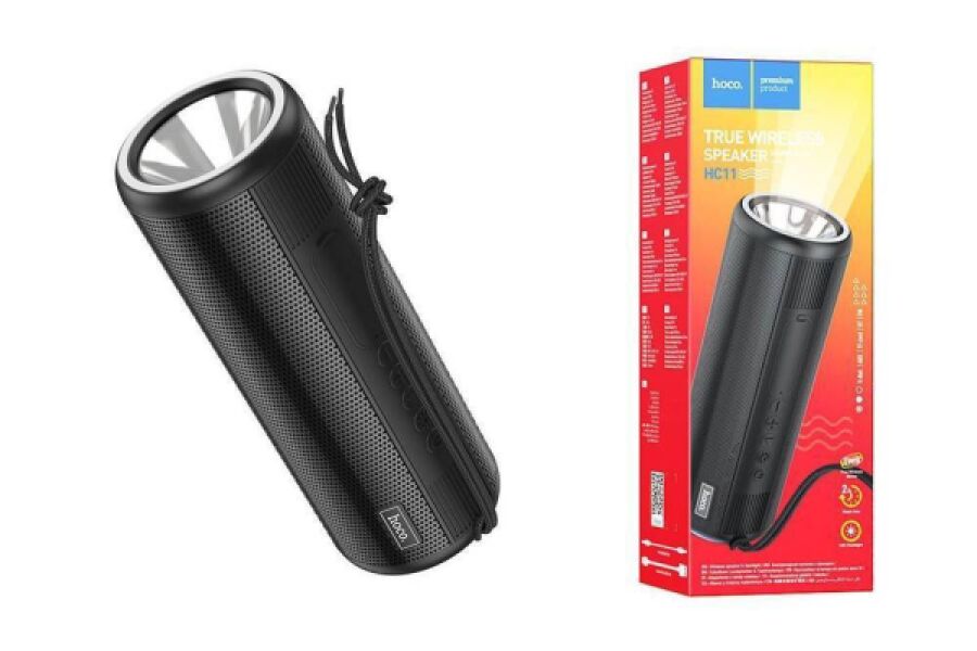 سماعة هوكو اللاسلكية HC11 بورا - سماعة رياضية محمولة مع مصباح